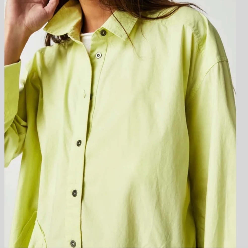 FREE PEOPLE We the Free Freya Poplin Tunic / Lightning Bolt - Picture 4 of 5